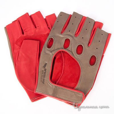 Перчатки John Douglas, цвет цвет бежевый / красный