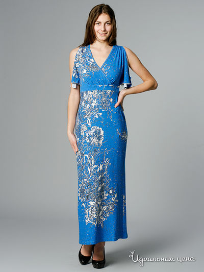 Платье CARIBA, цвет цвет голубой