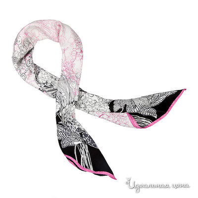 Платок Sabellino, цвет цвет розовый / черный / белый