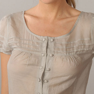 Блуза NafNaf женская, цвет светло-кремовый