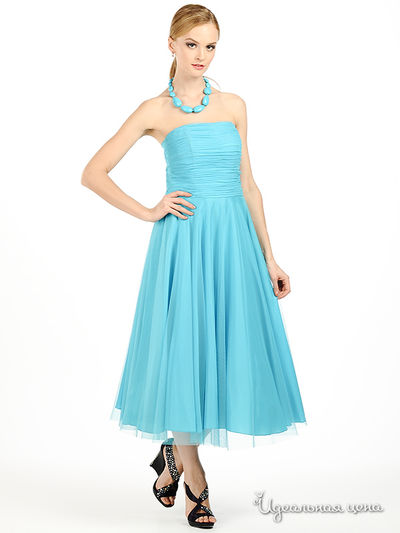 Платье JS Collection, цвет цвет бирюзовый