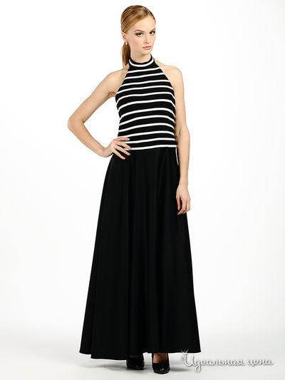 Платье JS Collection, цвет цвет черный / белый