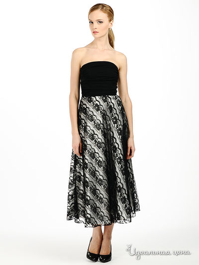 Платье JS Collection, цвет цвет черный / белый