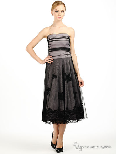 Платье JS Collection, цвет цвет черный / лиловый