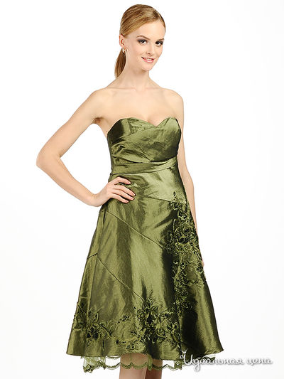 Платье JS Collection, цвет цвет оливковый