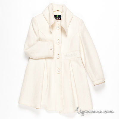 Пальто Cleverly для девочки, цвет молочный