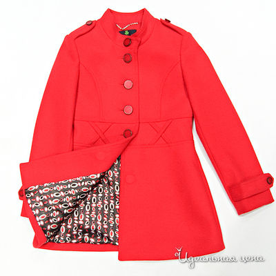 Пальто Cleverly для девочки, цвет красный