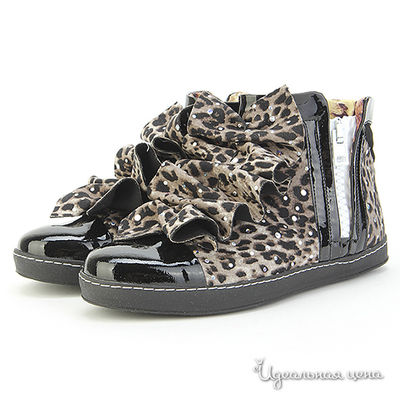 Ботинки Bouton, цвет цвет леопардовый / черный