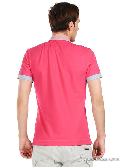 Футболка-поло Moschino мужская, цвет розовый
