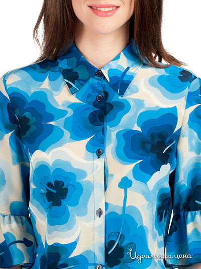 Блуза Moschino женская, цвет голубой