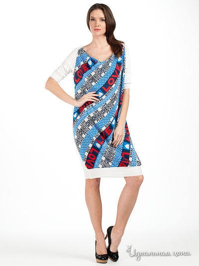 Платье Moschino, цвет цвет мультиколор