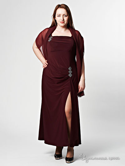 Платье Sabrina, цвет цвет бордовый