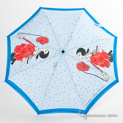 Зонт Moschino аксессуары, цвет цвет голубой