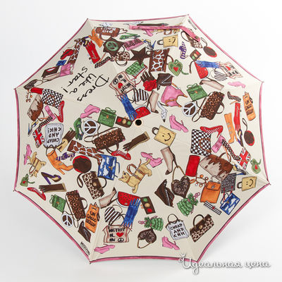 Зонт Moschino аксессуары, цвет цвет молочный