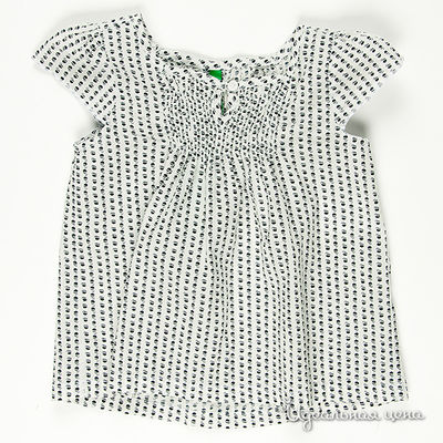 Платье Benetton Bambini, цвет цвет черно-белый
