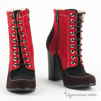 Ботинки Tuffoni&Piovanelli, цвет цвет черный / красный