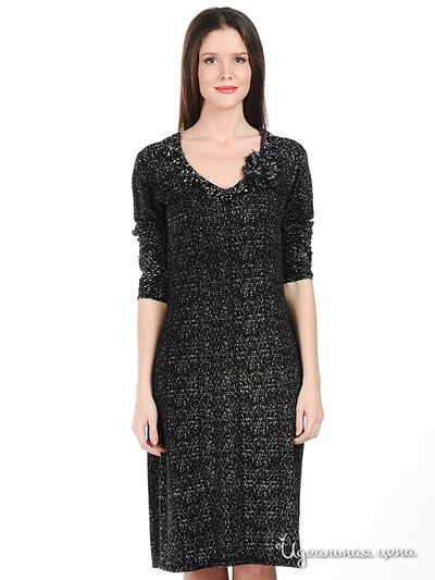 Платье Philippe Carat, цвет цвет черный / серый
