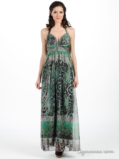 Платье Мультибренд, цвет цвет зеленый