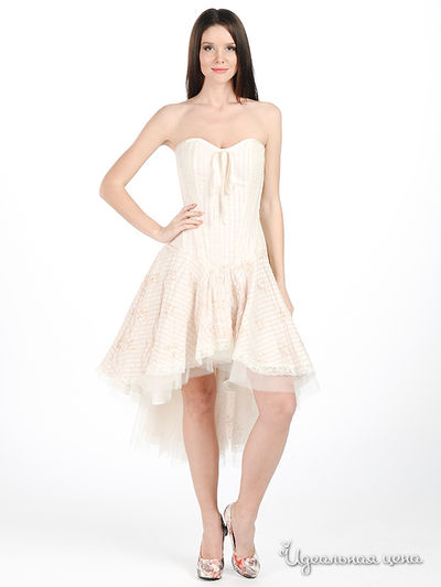 Платье Diva, цвет цвет белый / розовый