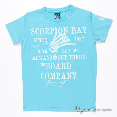 Футболка Scorpion bay, цвет цвет бирюзовый