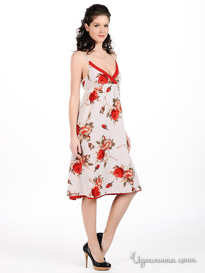 Платье Sysoev женское, цвет белый / красный