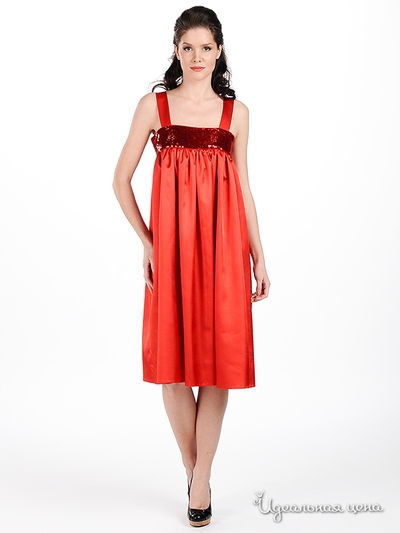 Платье Sysoev, цвет цвет красный