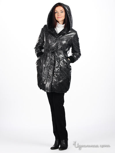 Пальто CORONA женское, цвет черный / серый