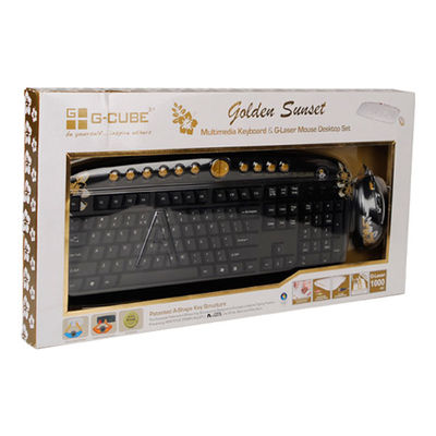 Набор клавиатура и мышь GKSA-2803SS  проводной, черный