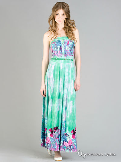 Платье Gloss, цвет цвет салатовый / мультиколор