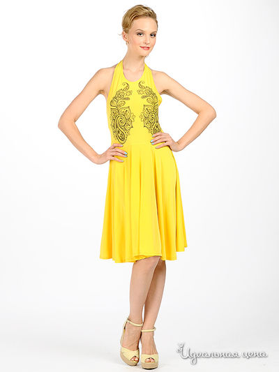 Платье Kseniya Knyazeva, цвет цвет желтый