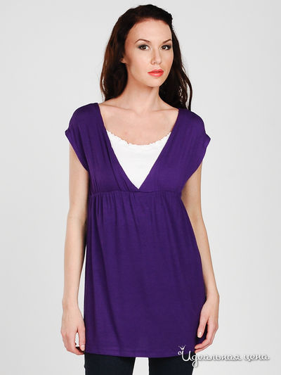 Блузка Zenana Outfitters, цвет цвет фиолетовый