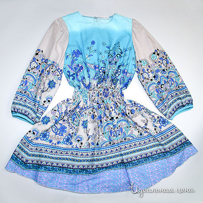 Платье Oncle Tom, цвет цвет белый / голубой