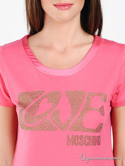 Футболка Moschino MS женская, цвет розовый