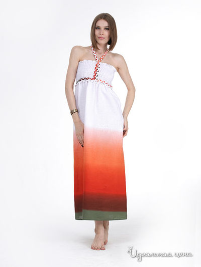 Платье Fleuretta, цвет цвет белый / оранжевый
