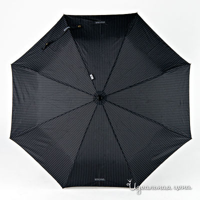 Зонт Moschino, черный с полоску