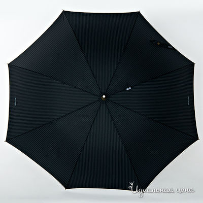 Зонт Moschino, цвет цвет черный / принт полоска