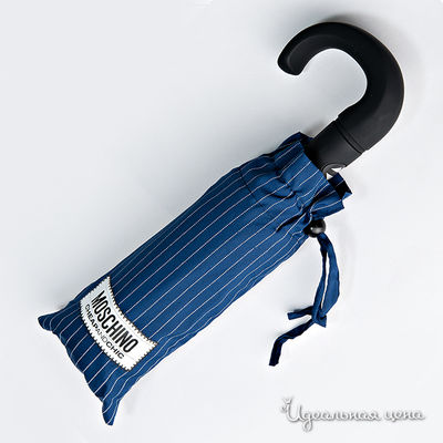 Зонт Moschino, синий в полоску