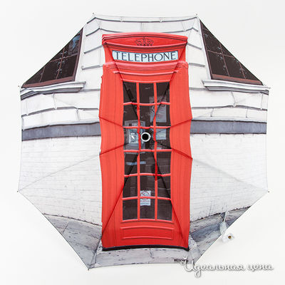 Зонт Moschino аксессуары, цвет цвет серый / черный / красный