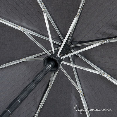 Зонт в 3 сложения Isotoner &quot;автоматический&quot; мужской, цвет черный