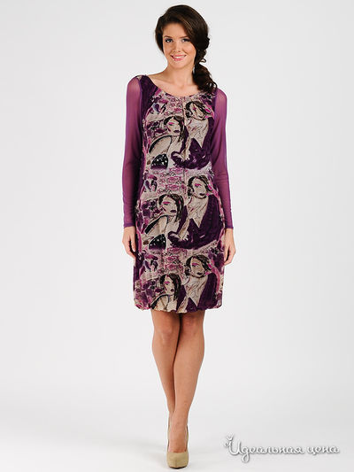 Платье Anastasia Tchir, цвет цвет фиолетовый