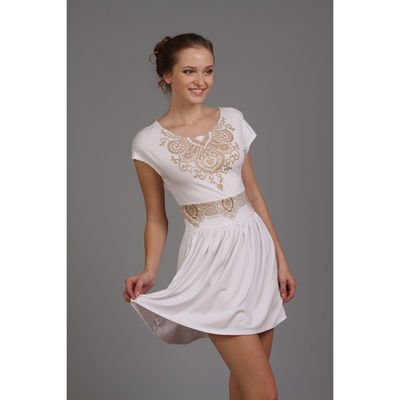 Платье Borodulins, белое