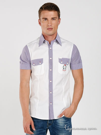 Рубашка BlYO3, цвет цвет белый / фиолетовый
