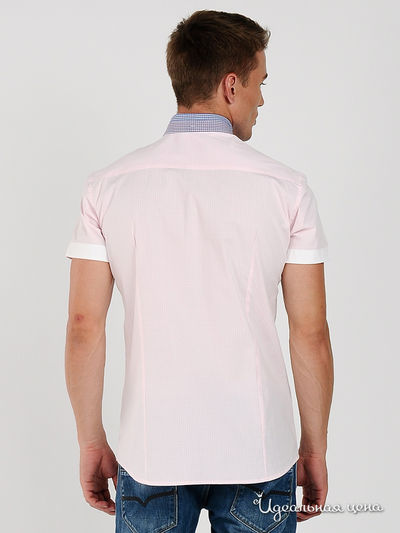 Рубашка BlYO3 мужская, цвет розовый / белый
