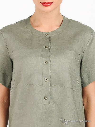 Блузка Quattro женская, цвет темно-зеленый