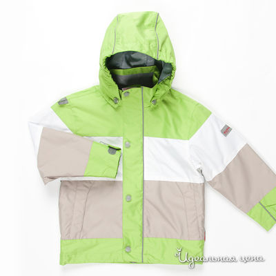 Куртка Huppa, цвет цвет салатовый / серый / белый