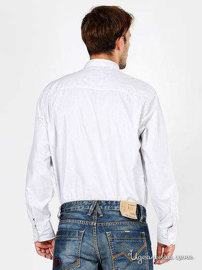 Рубашка Tom Tailor мужская, цвет белый / принт полоска