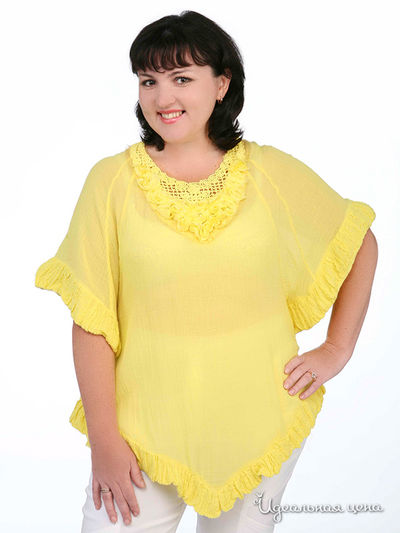 Блуза Зар-Стиль, цвет цвет желтый