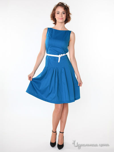 Платье Pompa, цвет цвет голубой