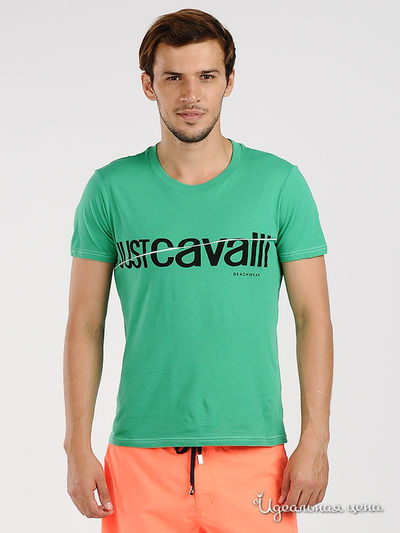 Футболка Just Cavalli, цвет цвет зеленый