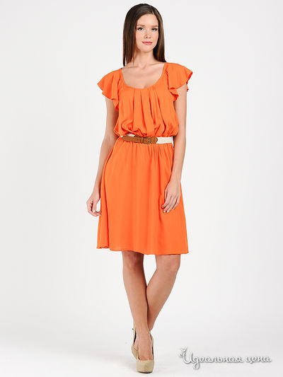 Платье El corte Ingles, цвет цвет оранжевый